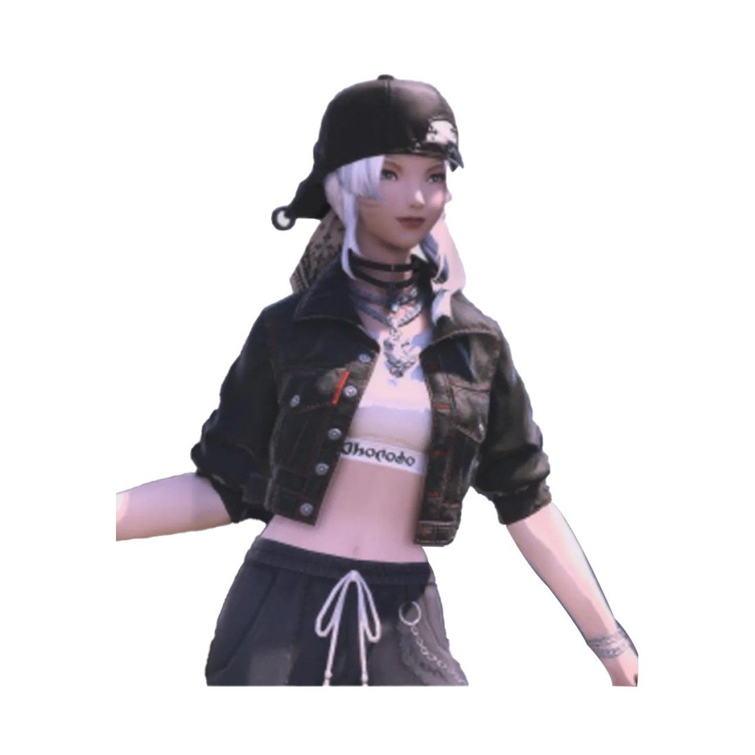 Hip Street FFXIV Cropped Black Jacket