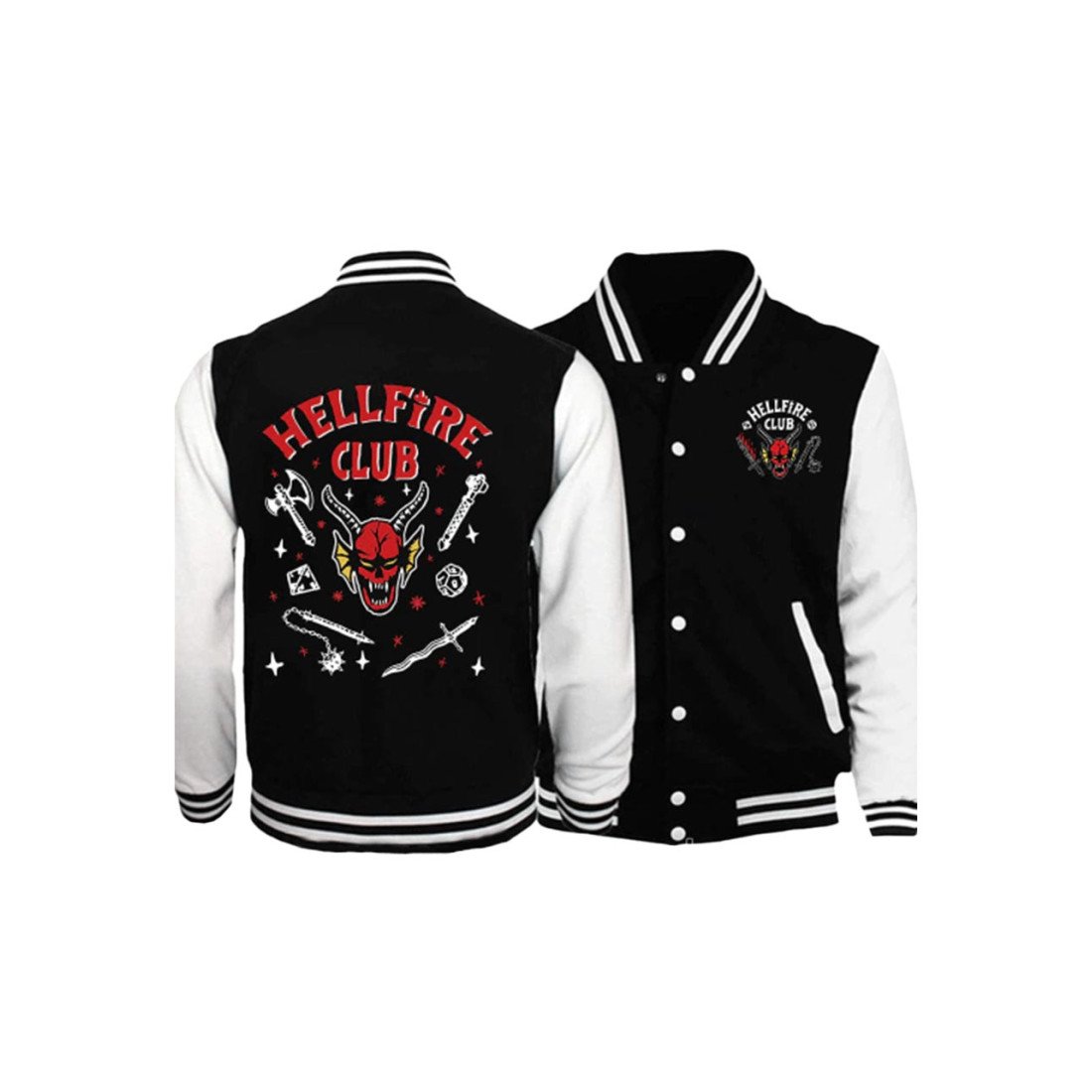 Stranger Things Hellfire Club Varsity Jacket