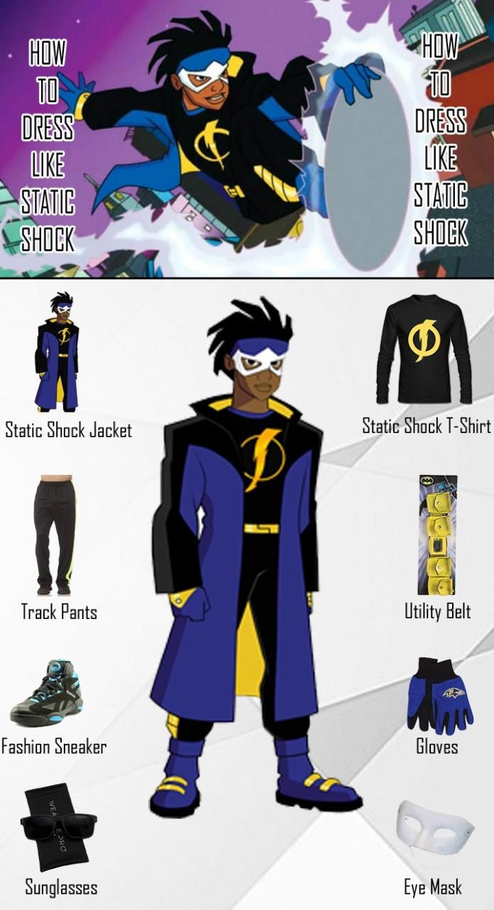 American Animated Series Static Shock Costume Guide