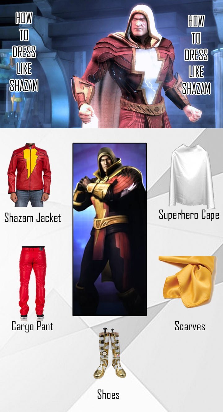 Injustice Gods Among Us Shazam Costume Guide