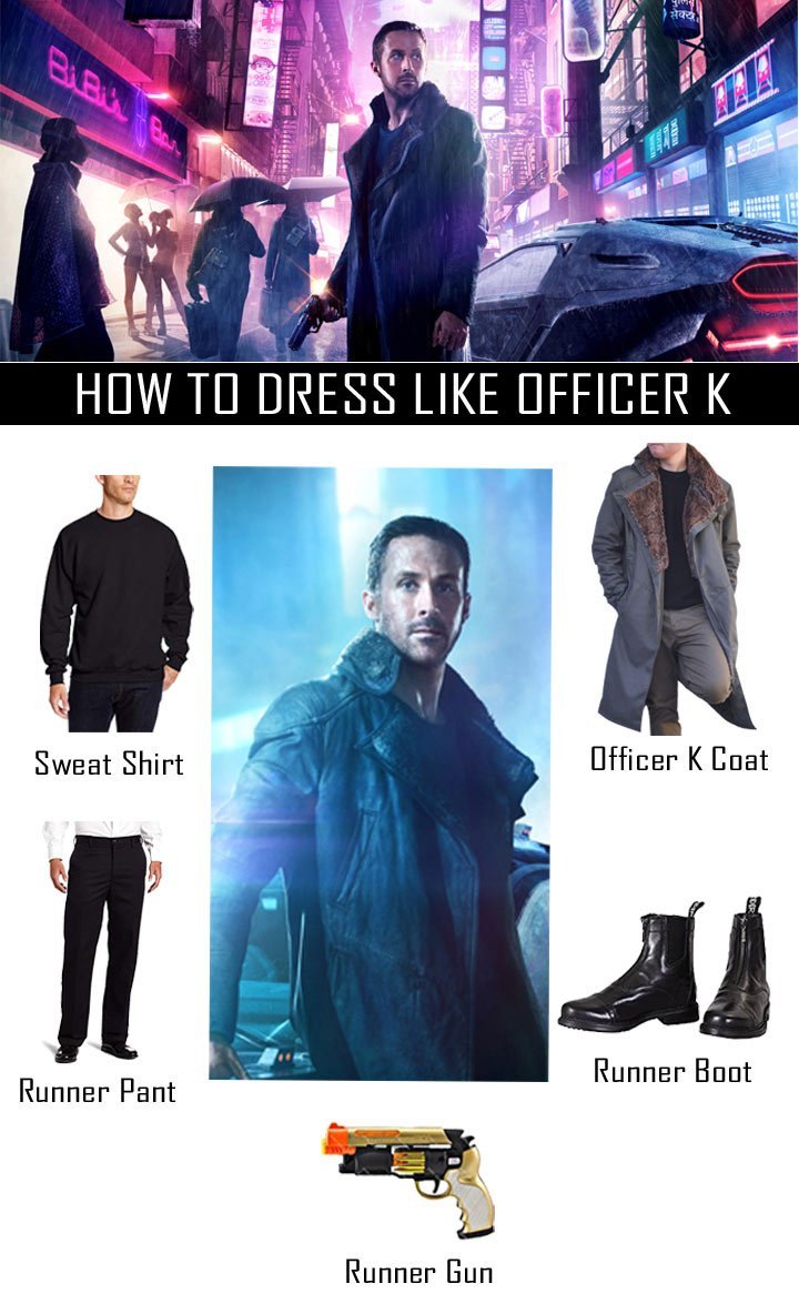 Blade Runner Costume - Officer K Coat, Boots Gun and More!