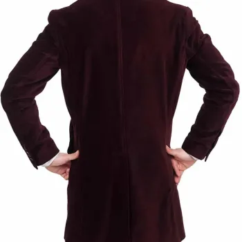 12th Doctor Maroon Velvet Coat