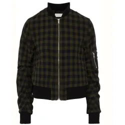 13 Reasons Why Inde Navarrette Cotton Checked Jacket