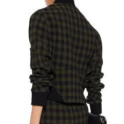 13 Reasons Why Inde Navarrette Cotton Checked Jacket