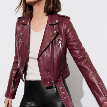 13 Reasons Why S04 Alisha Boe Biker Leather Jacket