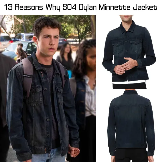 13 Reasons Why S04 Dylan Minnette Denim Jacket