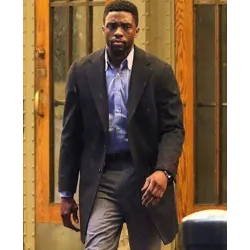 21 Bridges Movie Chadwick Boseman Black Coat