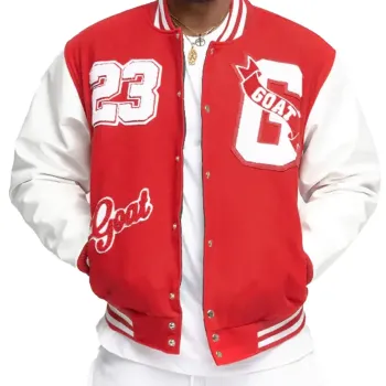 23 Goat Red Varsity Jacket