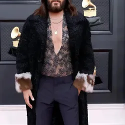 64th Annual Grammy Awards 2022 Jared Leto Coat