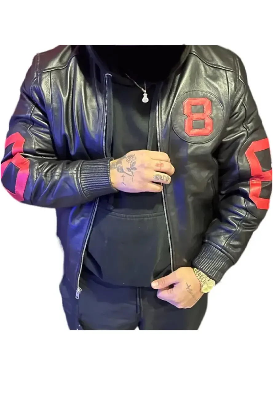 8 Ball Black And Red Bomber Jacket Films Jackets