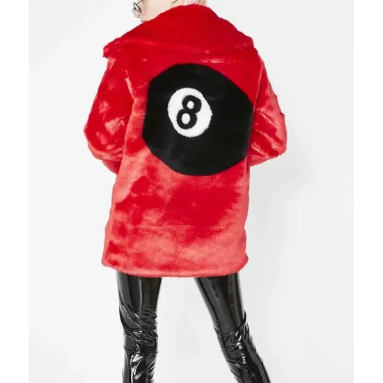 8 Ball Fur Red Jacket