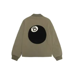 8 Ball Olive Stussy Quilted Jacket