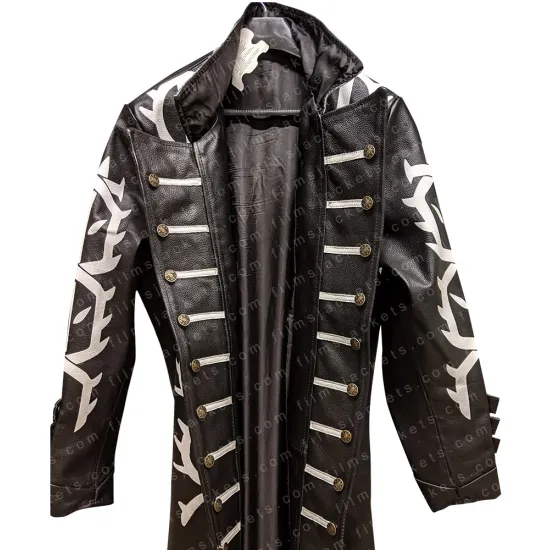 Devil May Cry 5 Vergil Black Leather Coat