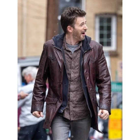 Red One 2023 Chris Evans Brown Jacket - Films Jackets