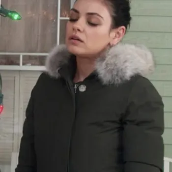 A Bad Moms Christmas Mila Kunis Green Parka