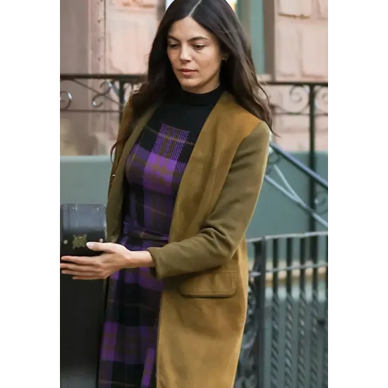 A Complete Unknown Monica Barbaro Brown Coat