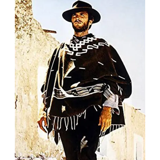 A Fistful Of Dollars Man With No Name Cowboy Western Poncho