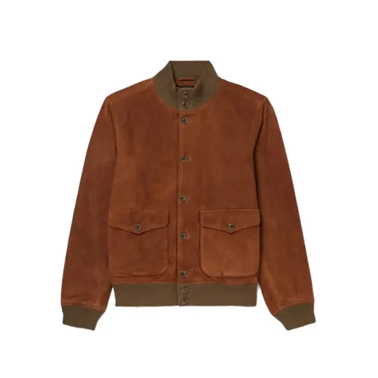 A Man In Full Jeff Daniels Brown Suede Jacket