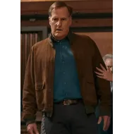 A Man In Full Jeff Daniels Brown Suede Jacket