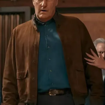 A Man In Full Jeff Daniels Brown Suede Jacket