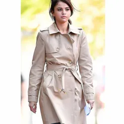 A Rainy Day in New York Selena Gomez Belted Coat