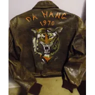 The A Team Da Nang 1970 Brown Leather Jacket