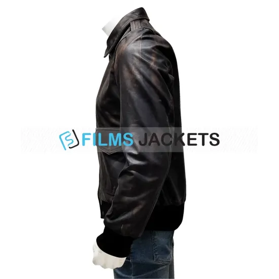 The A Team Da Nang 1970 Brown Leather Jacket