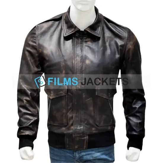 The A Team Da Nang 1970 Brown Leather Jacket