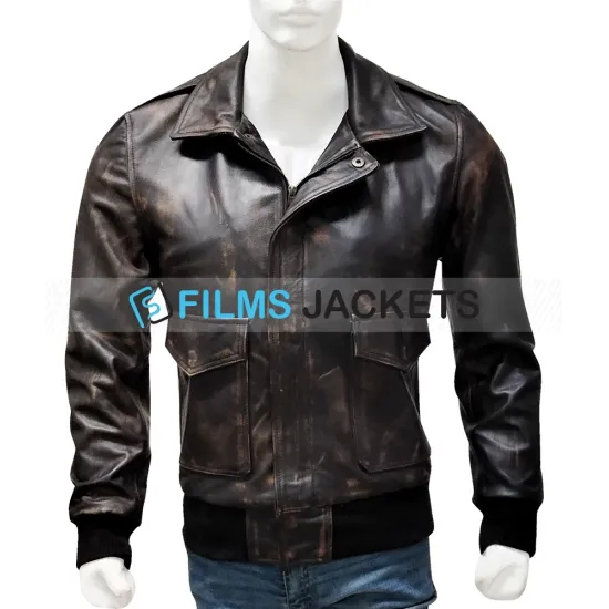 The A Team Da Nang 1970 Brown Leather Jacket