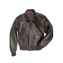 Joe Biden A2 Flight Brown Leather Jacket