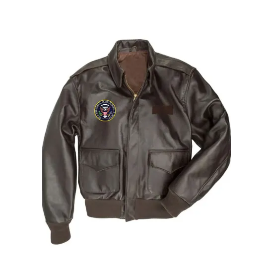 Joe Biden A2 Flight Brown Leather Jacket