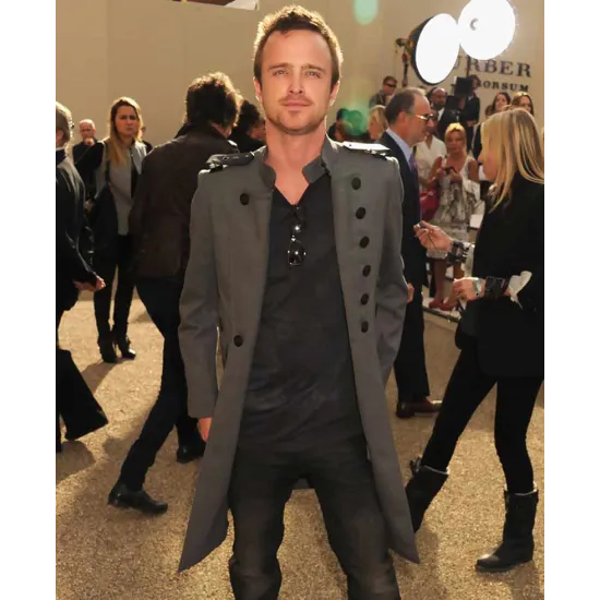 London Fashion Week Aaron Paul Coat