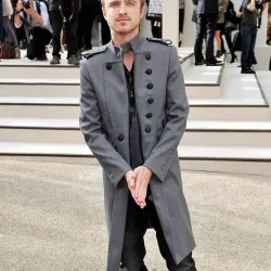 London Fashion Week Aaron Paul Coat