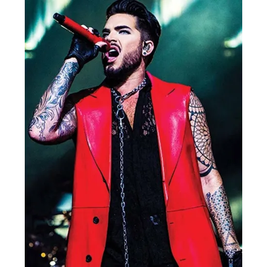 Adam Lambert Concert 2019 Red Coat