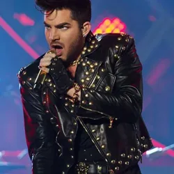 Adam Lambert Studded Leather Jacket