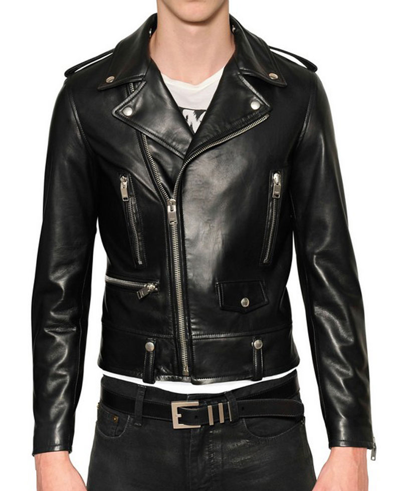 Biker Adam Levine Leather Jacket