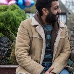 Adeel Akhtar Back To Life Brown Jacket