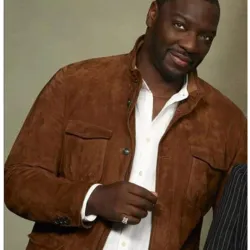 Adewale Akinnuoye Agbaje The Fix Suede Leather Jacket