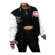 Adorable Woman Varsity Jacket