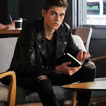 After Movie Hero Fiennes Tiffin Biker Leather Jacket