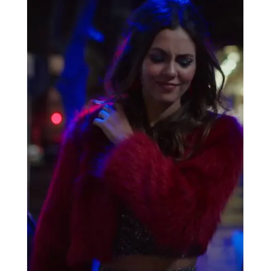 Afterlife of the Party 2021 Cassie Red Fur Jacket