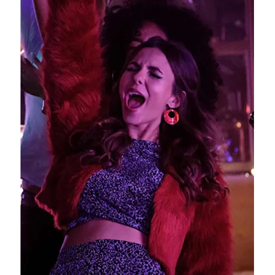 Afterlife of the Party 2021 Cassie Red Fur Jacket