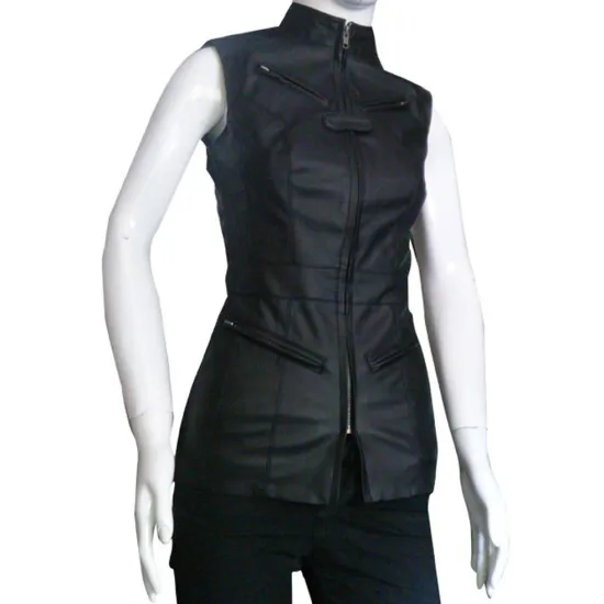 Melinda May Agents of Shield Black Leather Vest