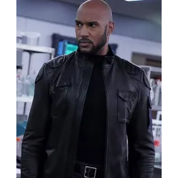 Agents of Shield Missing Pieces Henry Simmons Black Leather Jacket