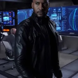 Agents of Shield Missing Pieces Henry Simmons Black Leather Jacket