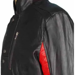 Champ Surface Kid Cudi Black Leather Jacket