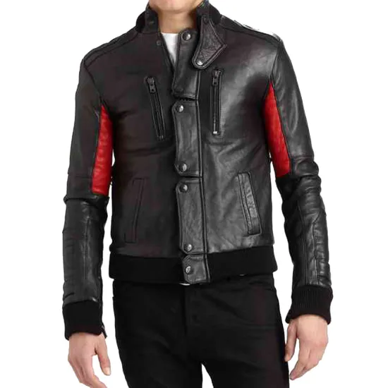 Champ Surface Kid Cudi Black Leather Jacket