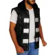 AJ Style P1 Black Leather Vest with Hood
