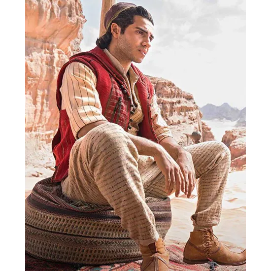 Aladdin Red Vest with Hood