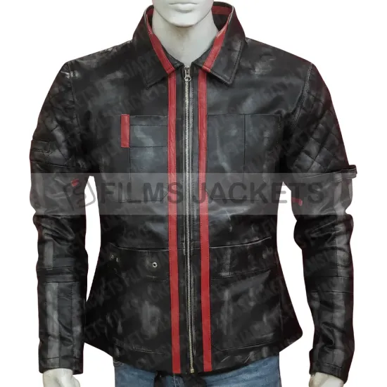 Hugo Alita Battle Angel Biker Leather Jacket